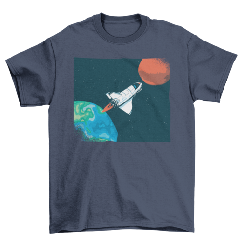 Cosmic Voyage Spaceship T-shirt