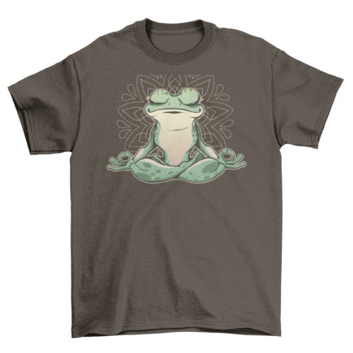 Mindful Frog Meditation T-shirt